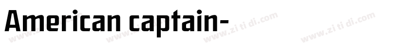 American captain字体转换